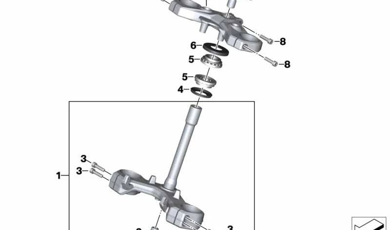 CAPERUZA OEM 31428554117 for bmw g 310 r, g 310 gs, CE 02. Original BMW Motorrad.