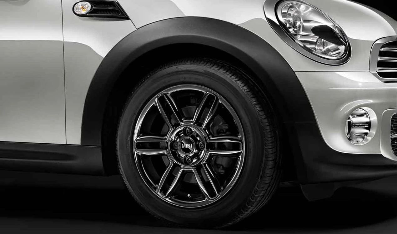 Llanta de aluminio 6 Star Twin Spoke R119 negra OEM 36116856969 para MINI R56, R56 LCI, Clubman R55, Cabrio R57, Coupé R58, Roadster R59... y más. Original MINI.