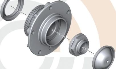 Kit de servicio para rodamiento de rueda OEM 31222311523 para BMW E53. Original BMW.