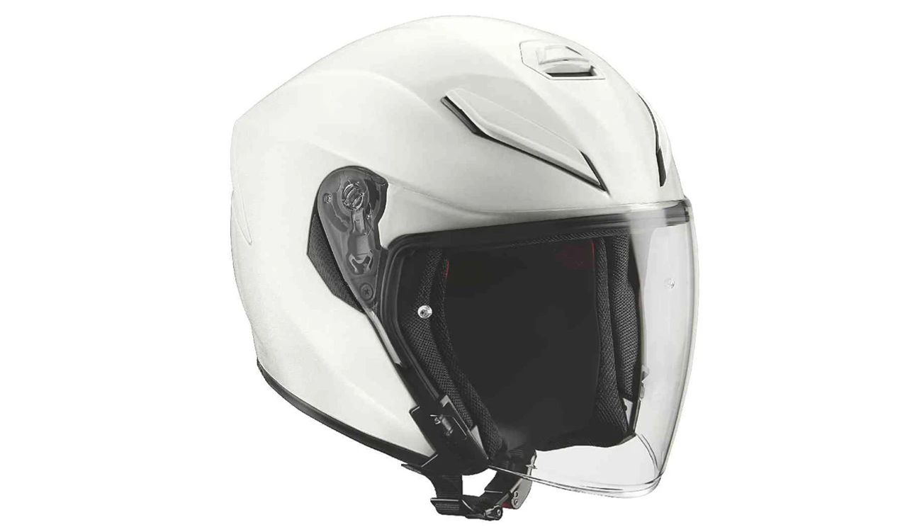 Casco Sao Paulo blanco talla 57/58 OEM 76318504127 para todas las motos BMW. Original BMW Motorrad.