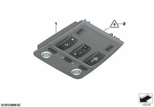 Roof Control Center for BMW E70, E71, E72 (OEM 61319225946). Original BMW