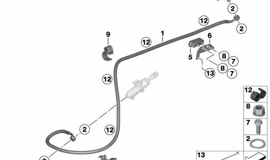 M5x18 OEM hexagonaler Schraube 07119905621 für BMW R1200GS HP2 Enduro, HP2 Megamoto. Originaler BMW Motorrad.