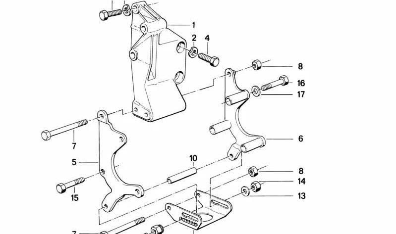 Prise en charge de la fixation OEM 32421719903 pour BMW E34. Pièce BMW d'origine pour la pompe de direction assistée.