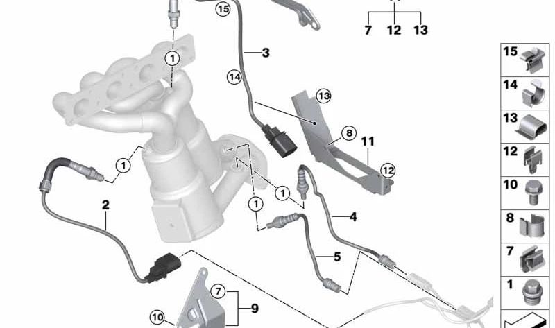 Lambda OEM 11787530282 for BMW E87, E90, E91. Original BMW.