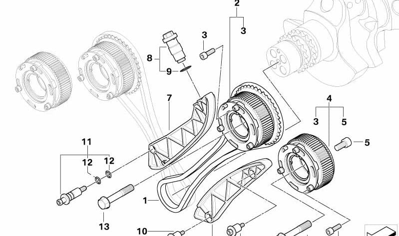 Central Screw OEM 11367836327 for BMW E60, E61, E63, E64. Original BMW.