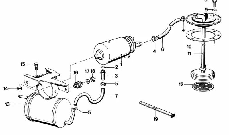 Scheda O -MD 16121110598 per BMW E12, E21, E23, E24, E28, E30, F02 e altri modelli compatibili. BMW originale.