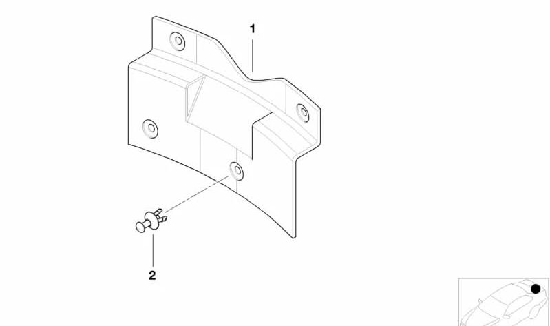 Clip de sujeción (Spreizniet) OEM 61131378641 para BMW E36, E34, F90, G30, F06, F12, F13, F01, F02, F04, G11, G12, E31, E53, I12, I15. Original BMW.