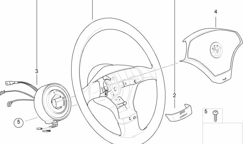 Chrome cover for BMW 3 Series E36 (OEM 32341093359). Original BMW.