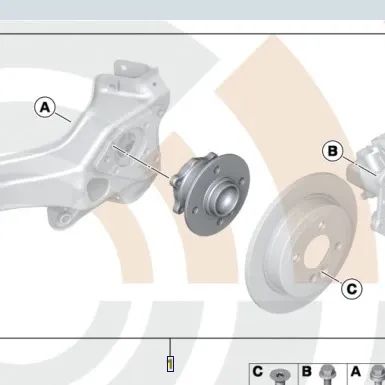 Service Kit Bearings for MINI R50, R52, R53 (OEM 33416756830). Original MINI