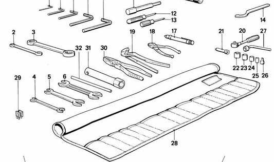 Elemento de extensão OEM 71112300106 para motocicletas BMW K1, K100, K75... e muito mais. Originais BMW Motorrad.