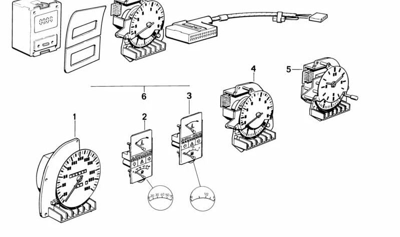 OEM Speedometer 62121377683 for BMW E28. Genuine BMW.