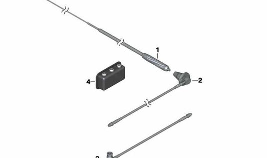 Cabo de antena OEM 65218544578 para motocicletas BMW R 1200 RT, R 1250 RT, R 900 RT. BMW Motorrad original.