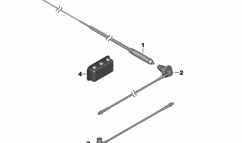 Multiband-Antennensender OEM 65218544576 für BMW R1200RT, R1250RT, R900RT Motorräder. Original BMW Motorrad.