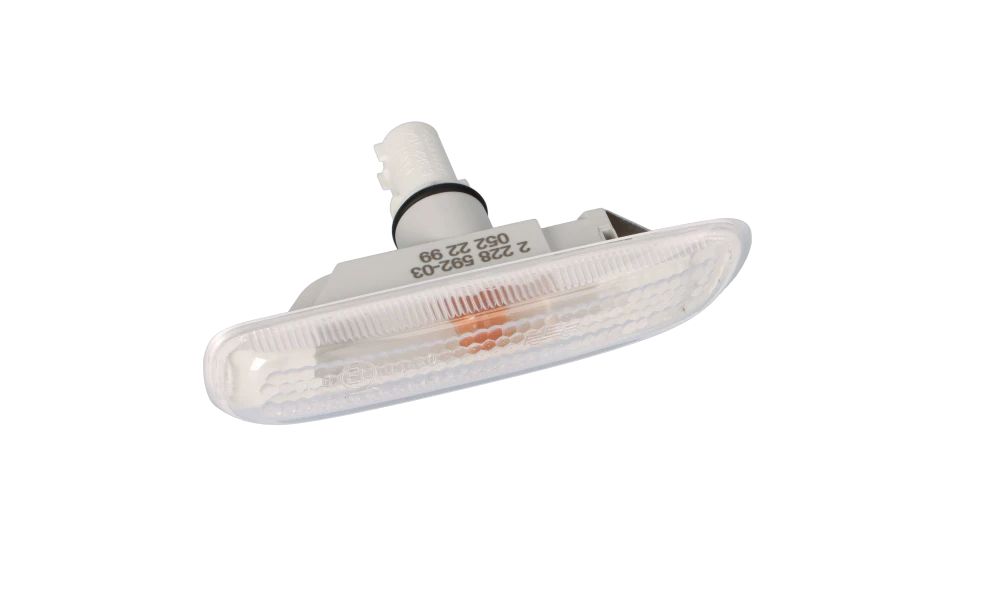 Indicador de dirección adicional derecho blanco OEM 63132228592 para BMW Serie 3 E46. Original BMW.