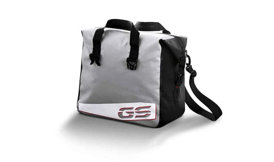 Funda de aluminio de bolsillo interior derecha OEM 77418543199 para maletas BMW R1200GS, R1250GS, F850GS, F900GS... y más. Original BMW Motorrad.