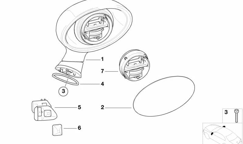 Omefactable Electric und Heizungsgesetz 51162695144 für BMW Z3 (E36) M3.2 {Models CK92, CL92, CM92, CN92}. Original BMW.
