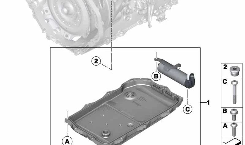 OEM 24008743448 electric oil pump repair kit for BMW G20, G21, G30, G31, G32, G11, G12, G16, G01, G02, G05, G06, G07. Original BMW.