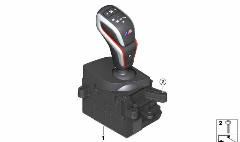 Seletor de engrenagem automática OEM 6131982345 para competição BMW F97 X3 M e competição F98 X4 M. Compatível com modelos de 2019 a 2021. BMW de substituição original.