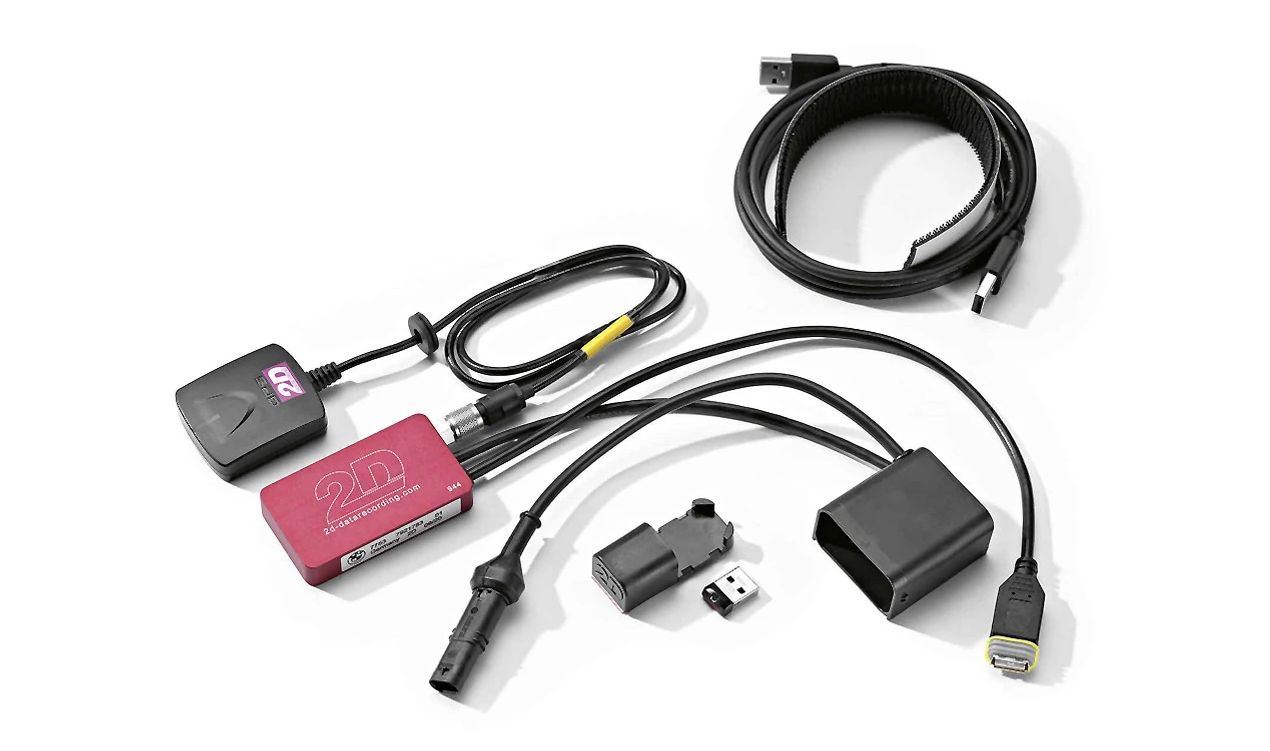 Registrador de datos M con GPS Laptrigger OEM 77537921848 para BMW Motorrad S1000RR (K67), M1000RR (K66) desde 03/2020. Accesorio original BMW Motorrad.