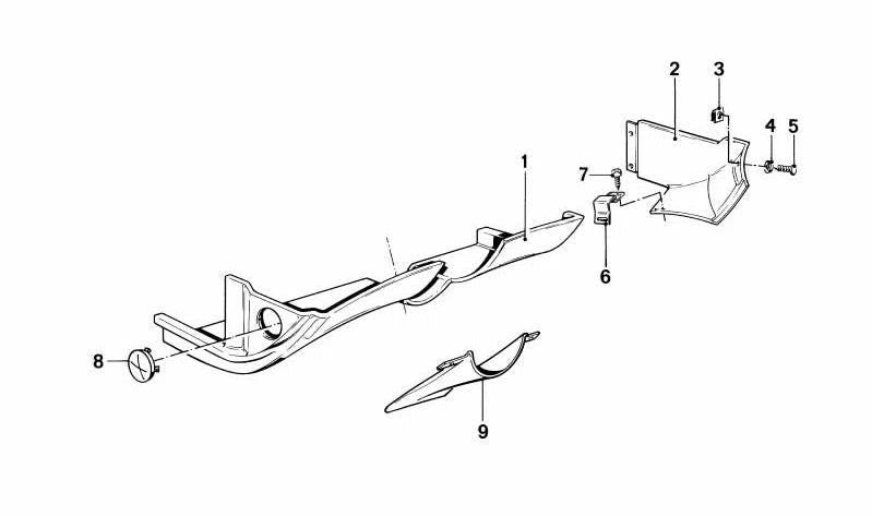 OEM 514519875 sheet nut for BMW E21 (all compatible models). Original BMW piece. Ideal for dashboard fixations and other interior parts.