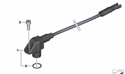 Sensor del árbol de levas OEM 12728555163 para motos BMW F700GS, F800GT, F800GS, F800R, F800GS Adventure. Original BMW Motorrad.