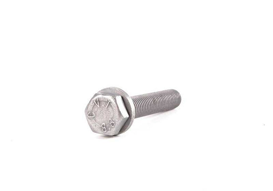 M8X50 OEM hexagonal screw 07119904504 for BMW E30 and E36 {318is, 325i xDrive, 316i, 320i}. Used in motor block, oil filter, distribution, etc. Original BMW.