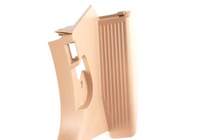 Revestimiento lateral delantero izquierdo OEM 51438238513 para BMW Serie 3 E46 (03/1998 - 08/2006) color HELLBEIGE. Original BMW.