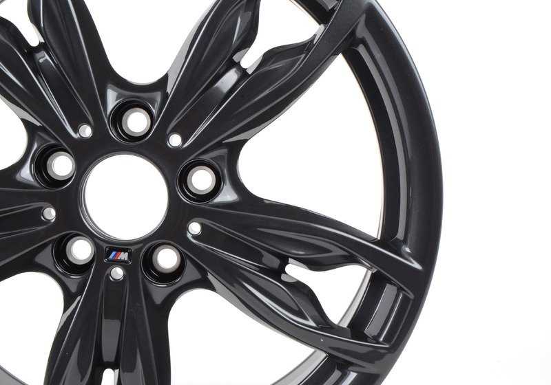 Llanta de aleación original BMW M Doble Radio 436 Orbitgrey 18" 7,5J ET45 OEM 36117847413 para BMW F20. Compatible con varios motores y versiones. Original BMW.