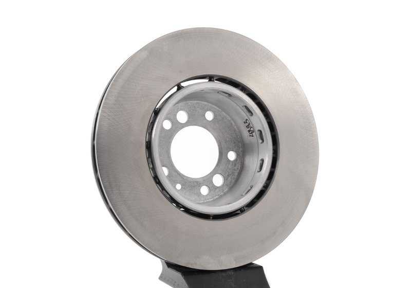 Disco de freno ventilado izquierdo OEM 34112227735 para BMW E34 M5 y E31 850CSi. Original BMW.