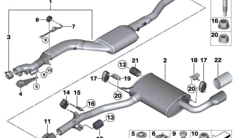 OEM transmission support 18208570669 for BMW X3 F25. Original BMW.
