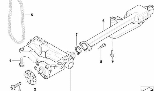 Profilboard OEM 11417790064 für BMW E46, E60, E61, E65. Originaler Ersatz für Öl/Öcpumpe -System. Kompatibel mit mehreren BMW -Modellen. Original BMW Board.