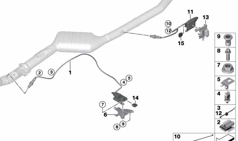SMACHER SHORT PLA PARA OEM 07146956503 FOR BMW E70, E71. Original BMW.