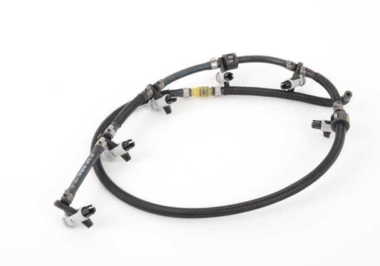 Tubería de retorno de combustible OEM 13537799869 para BMW E90, E91, E92, E93, E60, E61, E63, E64, E65, E66, E83, E70, E71. Original BMW.