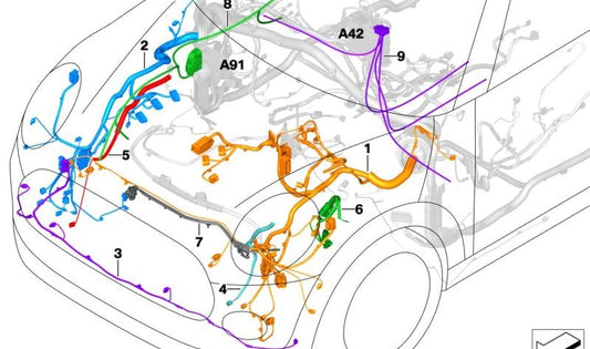 EPS OEM Adapter 61128736080 pour Mini F56, F57, Cooper SE. Mini d'origine.