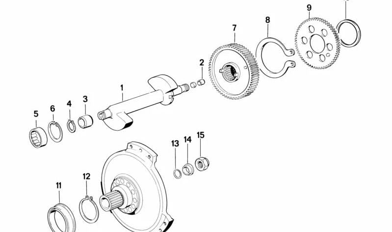 Rondella distanziale OEM 11211461787 per BMW Motorrad K 1200 RS, K 100 RS, K 75 S... e altro ancora. BMW Motorrad originale.