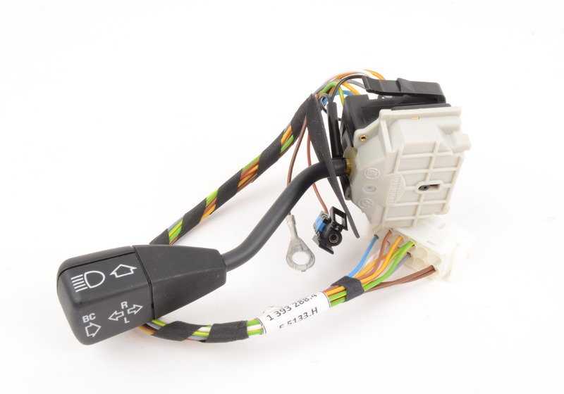 Interruptor de luces e intermitentes OEM 61311393288 para BMW E30, E28, E24, E23, E21. Control de intermitentes, luces cortas y largas. Original BMW.