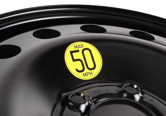 Rueda de repuesto (galleta) de acero OEM 36116750007 para BMW E46 y MINI compatibles. Medida 3,5x17 ET30. Original BMW y MINI.