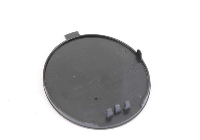 Tapa del gancho de remolque delantero imprimada OEM 51118066726 para BMW F85 (X5 M) y F86 (X6 M Competition). Original BMW.