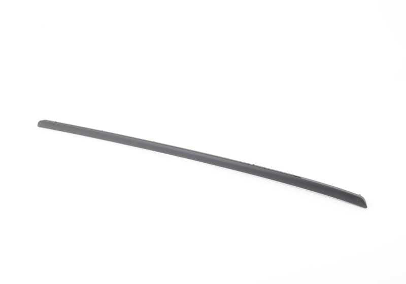 Moldura embellecedora de puerta delantera derecha OEM 51419139642 para BMW E92, E92N, E93, E93N. Color negro. Original BMW.