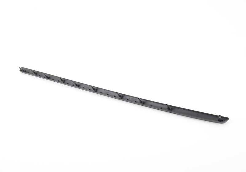 Moldura embellecedora de puerta delantera derecha OEM 51419139642 para BMW E92, E92N, E93, E93N. Color negro. Original BMW.