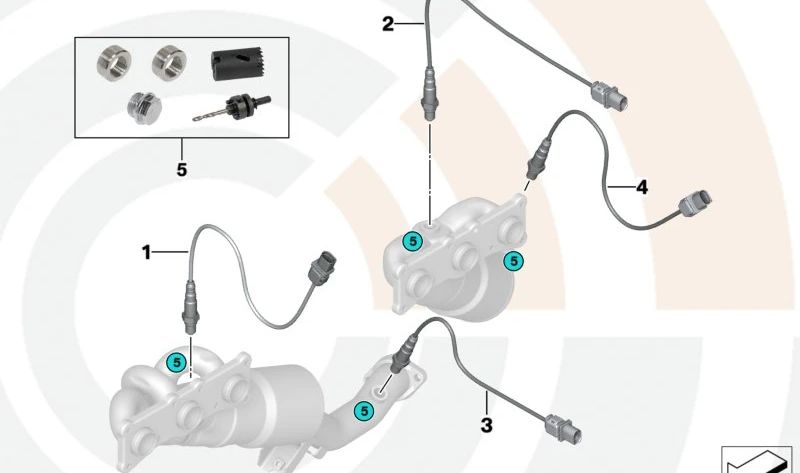 Sonda Lambda OEM 11787523435 para BMW E46, E60, E83. Sensor de oxígeno original BMW. Compatible con motores gasolina y diésel. Detecta y regula mezcla aire-combustible para un mejor rendimiento. Original BMW.