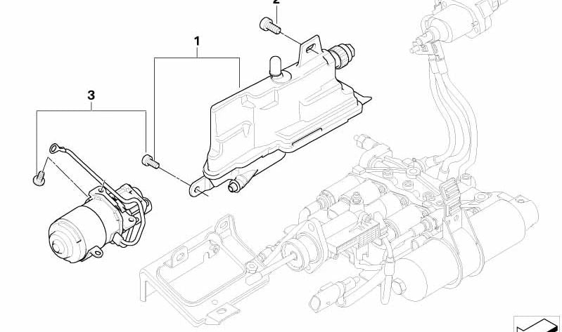 Kit de reparación del vaso de expansión OEM 23427571296 para BMW E60, E61, E63, E64 (modelos 545i y 550i con cambio manual o automático SMG). Original BMW.