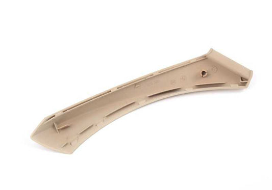 Enganche interior maneta puerta derecha OEM 51416975532 para BMW E92 y E93. Color crema beige. Recambio original BMW.
