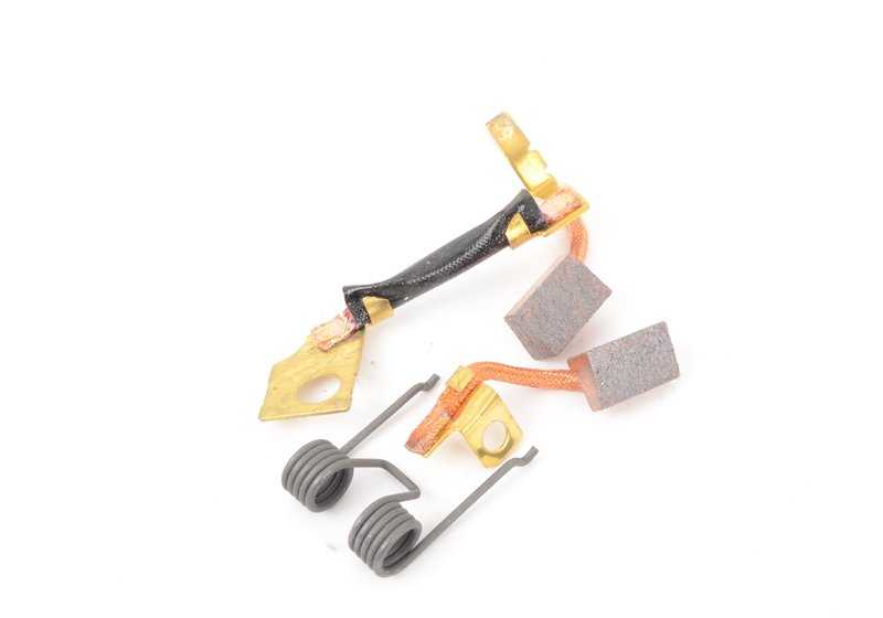 Juego de escobillas de carbón OEM 12411244684 para BMW E30, E32, E34, E36, E38, E39, E46, E53, Z3, Z4, E31, E60, E65, E66, E83, E85, E90. Repuesto original BMW.