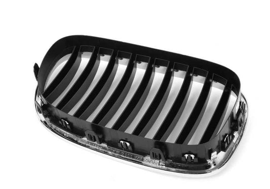 Griglia dell'ornamento anteriore sinistro 51117295297 per la serie BMW 7 F01, F02, F03 LCI. BMW originale.