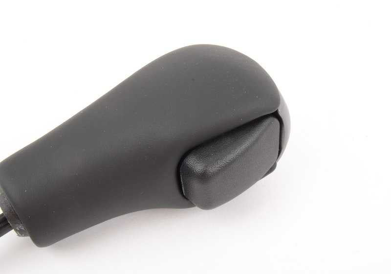 Palanca de cambios con acabado en cuero y detalle en plástico OEM 25167541799 para BMW Serie 6 (E63, E64). Original BMW