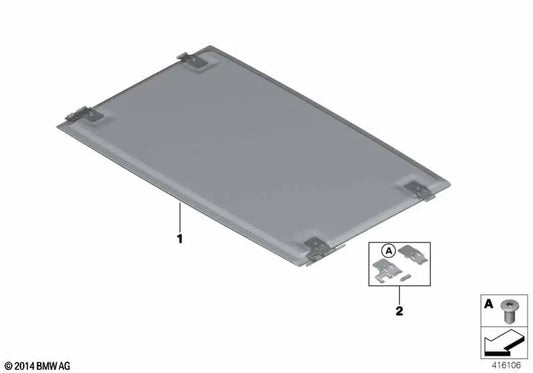 Teto solar OEM 54107408260 para BMW Série 7 G11, G12, G11 LCI, G12 LCI. BMW genuíno.