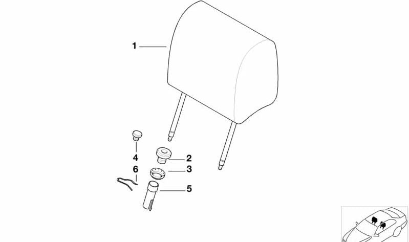 Guia para BMW E36, E34, E38 (OEM 52208133495). BMW original