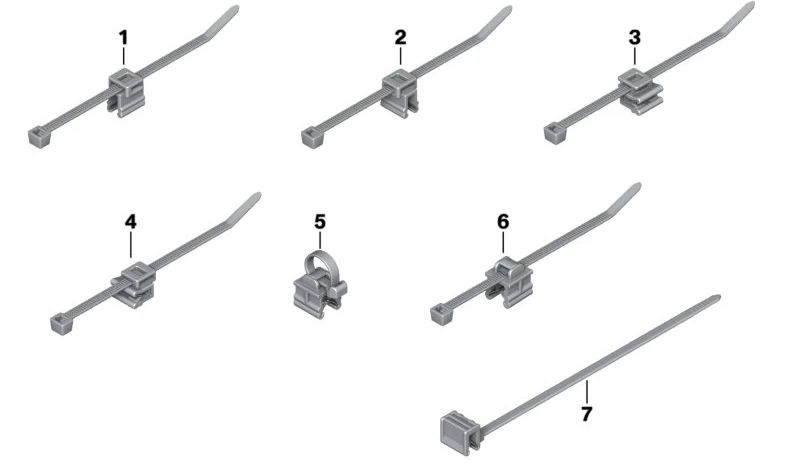 Brida con soporte OEM 61137809768 para BMW F40, F52, F70, F44, F45N, F46N, G60, G61, G70, F30N, F31N, F34N, F32N, F33N, F36N, F48, F48N, F49N, F39, G01, G01N, G02, G02N, G05, G05N, G06, G06N, G07, G07N; MINI F54, F54N, F55, F55N, F56, F56N, F57, F57N