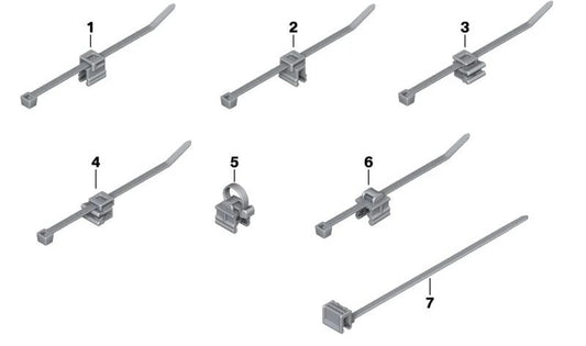 Cinta sujetacables con soporte OEM 61137811032 para motos BMW K1200S, R1300GS, F800R… y más. Original BMW Motorrad.